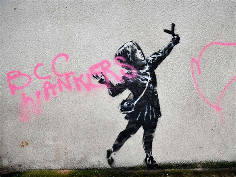 Banksy says he is ‘glad’ his latest work has been vandalised | The Independent | The Independent