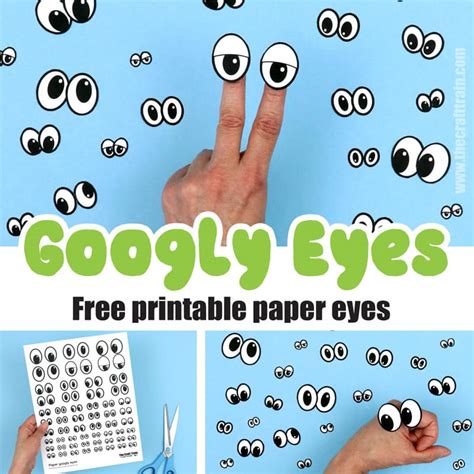 Paper googly eyes - The Craft Train