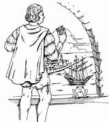 Christopher Columbus Coloring Page  Free Printable Pages For Kids sketch template