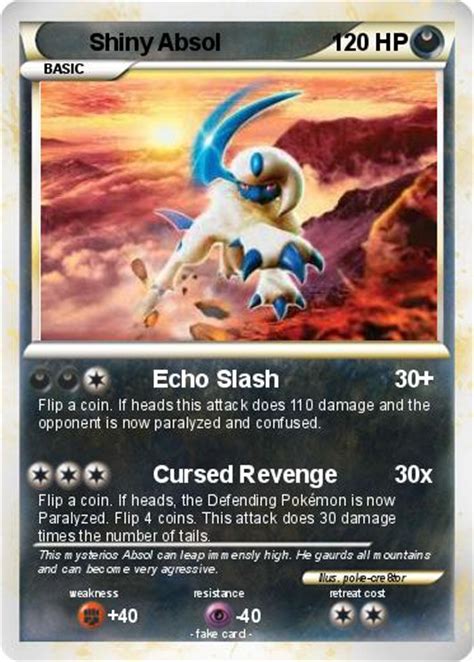 Pokémon Shiny Absol 4 4 - Echo Slash - My Pokemon Card