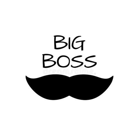 Big Boss - Quote Isolated on White Background. Print for Poster, T ...