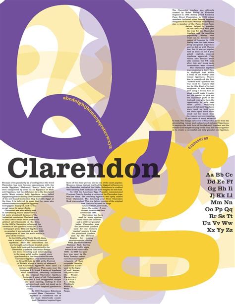 clarendon type face poster | Typeface poster, Typographic design, Typographic poster