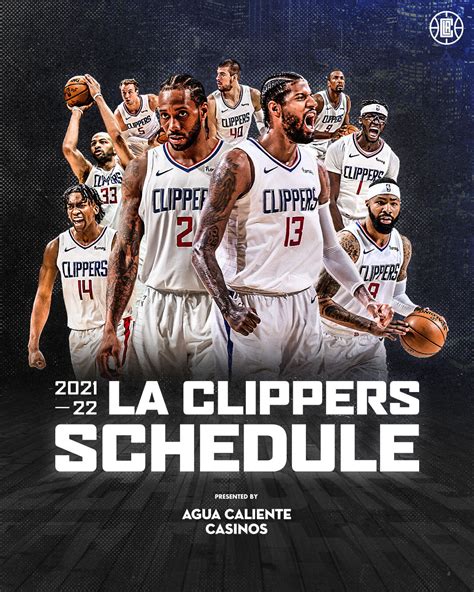 LA Clippers | 2021-22 Season Schedule Cover on Behance