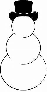 blank snowman coloring Pages  Clip Art Library sketch template