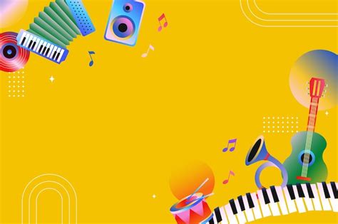 Free Vector | Gradient background for world music day celebration