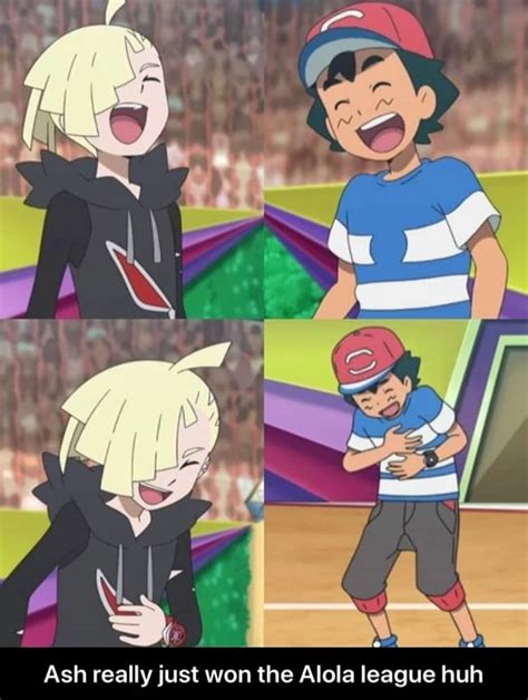 Ash really just won the Alola league huh - Ash really just won the ...