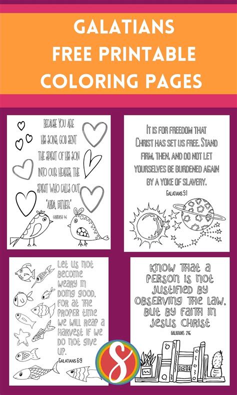 Free Galatians Coloring Pages — Stevie Doodles