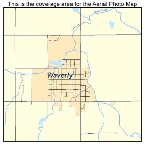 Aerial Photography Map of Waverly, KS Kansas