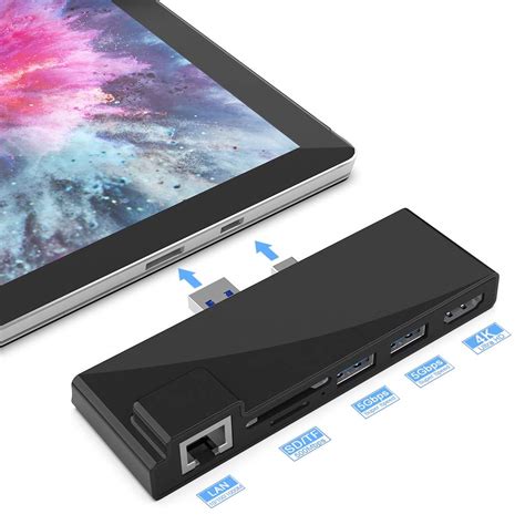 Buy 【Upgraded version】Surkit Surface Pro 4/5/6 USB Hub with 1000M ...