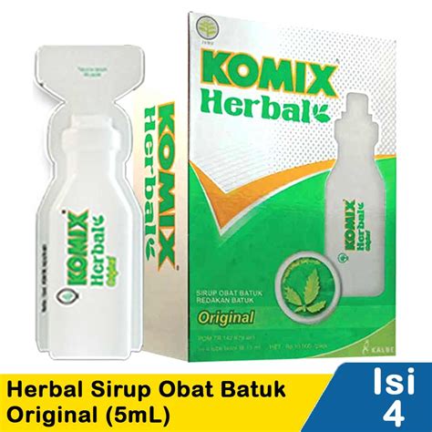 Komix Herbal Sirup Obat Batuk Original 4X15mL | KlikIndomaret