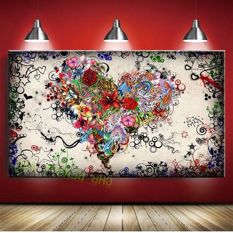 15 Best Collection of Hearts Canvas Wall Art