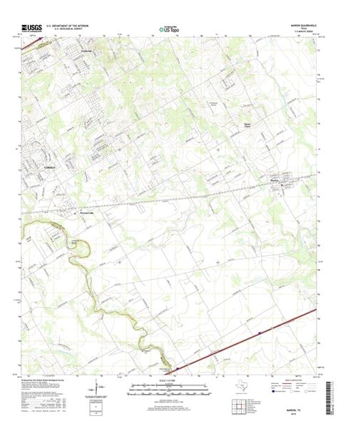 Mytopo Marion, Texas Usgs Quad Topo Map - Marion Texas Map | Printable Maps