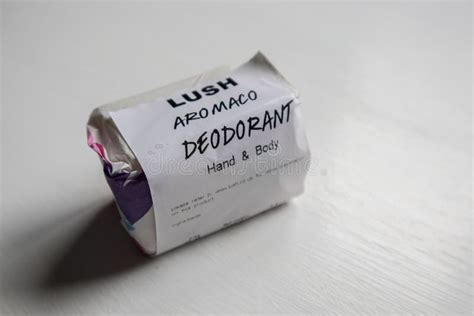 Lush Branded Aromaco Solid Deodorant in Packaging Editorial Photo ...