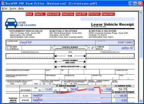 VeryPDF Form Filler enables you to fill out interactive PDF forms