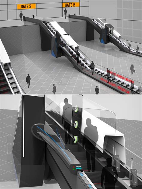 Innovative "Aerochk" Airport Escalator Performs a Security Check as You Ride It, Might Save ...