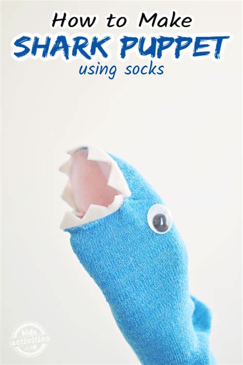 Make a No-Sew Silly Shark Sock Puppet | Kids Activities Blog