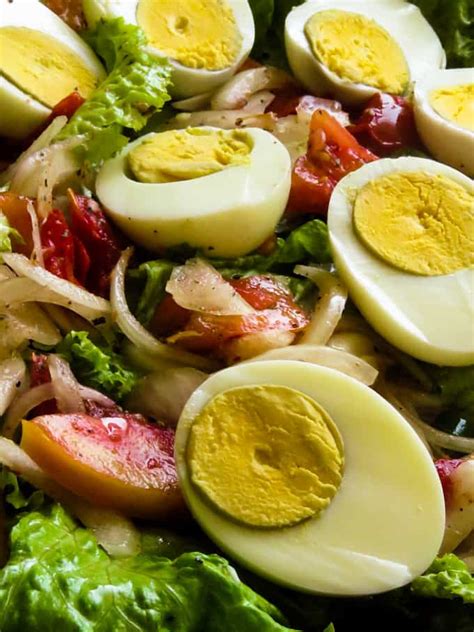 Boiled egg salad(spicy) with onions and tomatoes. | ISLAND SMILE