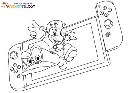 Nintendo Switch Coloring Pages