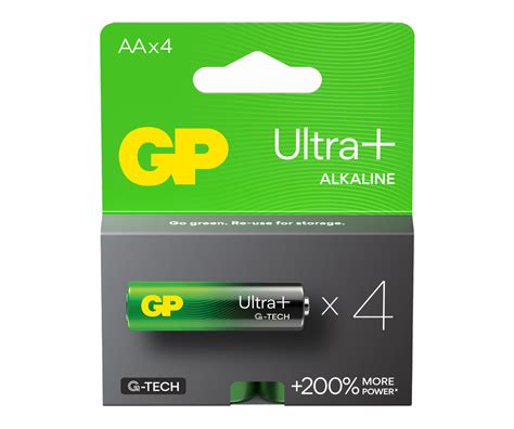 GP Ultra+ Alkaline AA Batteries | 1.5v | Single Use Battery | GP ...