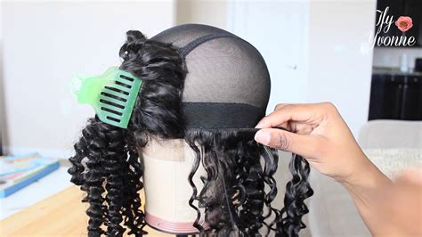 DETAILED WIG MAKING TUTORIAL (CURLY HAIR) | SUPERNOVA HAIR BRAZILIAN CURLY - IfyYvonne - YouTube