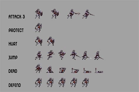 Free Knight Character Sprites Pixel Art Download - CraftPix.net