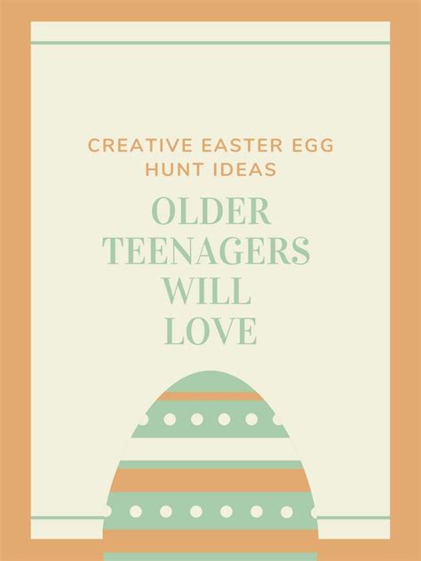 Create teen easter egg hunt – Artofit