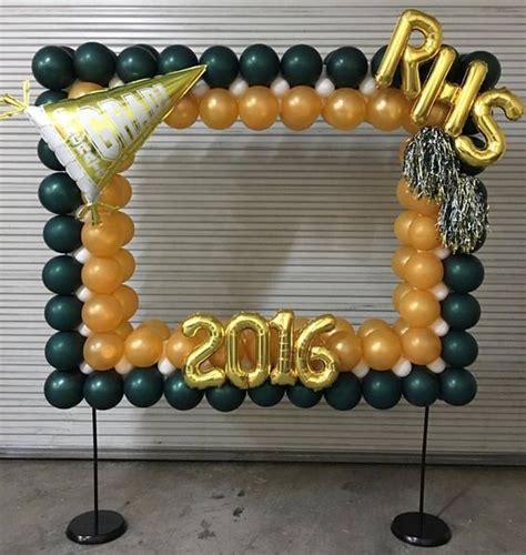 Pin by Puget Sound Balloons on Selfie Stations & Photo Frames | Senior graduation party ...