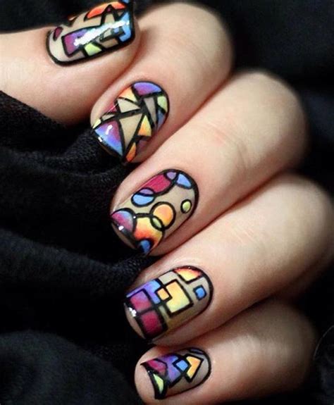 30+ Rainbow Nail Art Ideas | Art and Design