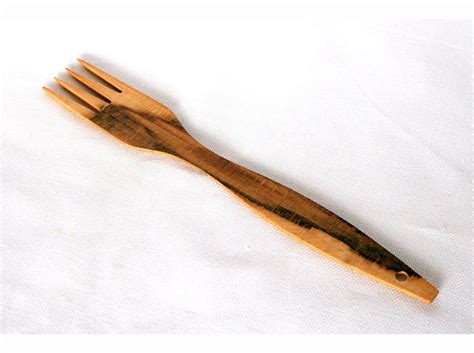 Wood fork Wooden fork Carved wood fork Serving fork 4 prong