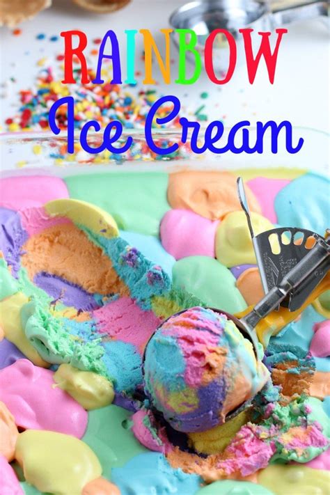 Rainbow ice cream – Artofit