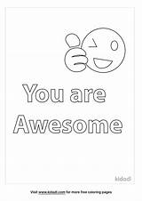 Free Youre Awesome Coloring Page  Printables Kidadl sketch template