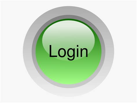 Login Button Clip Art At Clker - Icon Login Button Png , Free ...