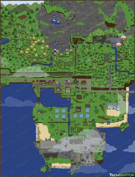 Spirittea Map Guide: Full Size Map and Important Locations | TechRaptor