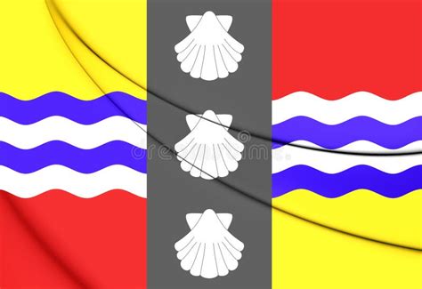 Bedfordshire Flag, United Kingdom, Vector Illustration Stock Vector ...