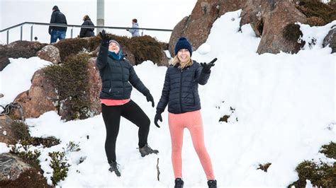 Tasmania Weather: Snow days prove alluring for tropical tourists | The Mercury