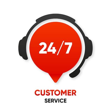 Premium Vector | Customer support service 24 to 7 chat icons call ...