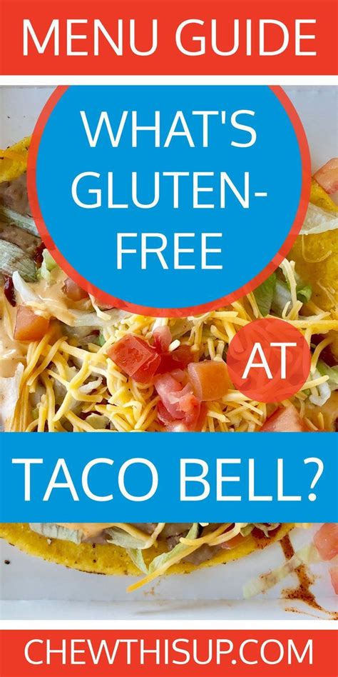 Taco Bell Gluten Free Food | Gluten free fast food, Gluten free tacos, Gluten free restaurants