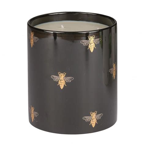 Large Black Bee Candle on AHAlife | Bee candles, Designer candles ...