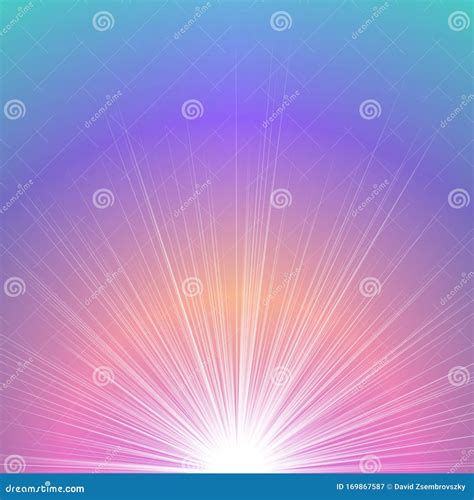 Abstract Gradient Sunrise Background - Colorful Graphic Design Stock Illustration - Illustration ...