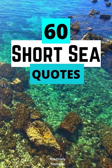 60 Short Sea Quotes: Amazing Sayings About the Sea | Routinely Nomadic