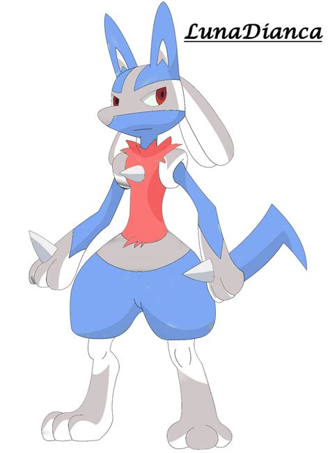 Shiny Lucario - my shiny version! by LunaDianca on DeviantArt