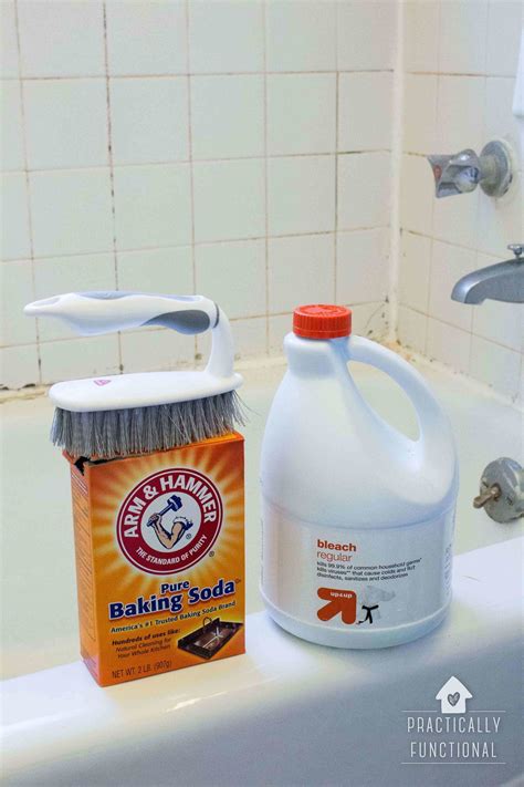 Clean Tile Grout With This Homemade Grout Cleaner - Practically Functional