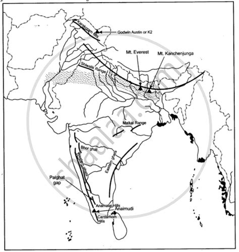 On the Map of India, - Geography | Shaalaa.com