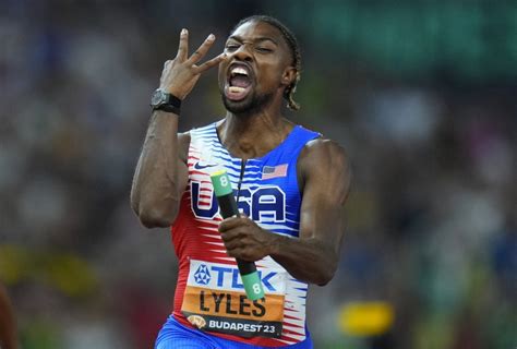 Noah Lyles begins his Olympic-sized run at stardom