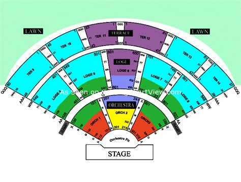 Irvine Meadows Amphitheatre, Irvine CA | Seating Chart View