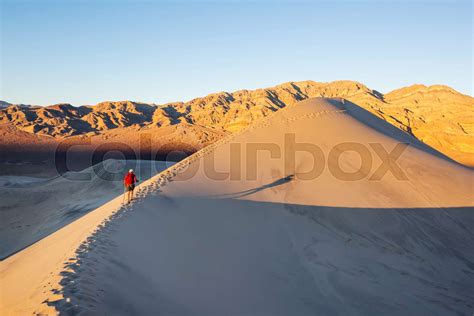 Hike in desert | Stock image | Colourbox