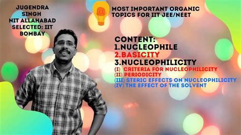 Basicity Vs Nucleophilicity || Factors Affecting Nucleophilicity || JEE ...