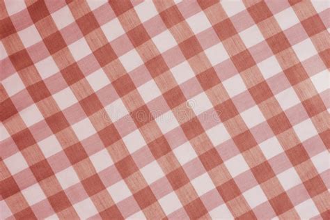 Red Checkered Tablecloth Background Stock Photo - Image of diagonal, closeup: 93291350