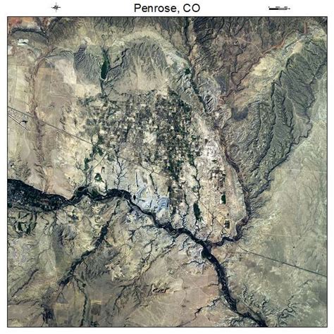 Aerial Photography Map of Penrose, CO Colorado