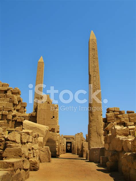 Luxor: Obelisks At The Temple Of Karnak (Ancient Thebes) Stock Photo | Royalty-Free | FreeImages